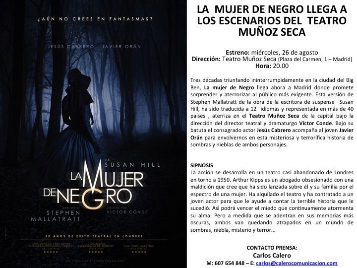 La Mujer de Negro - Calero Comunicación