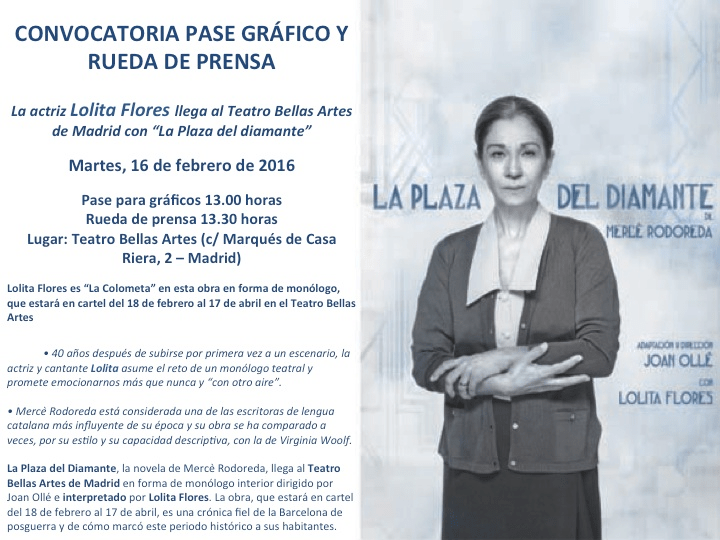 La plaza del diamante - Calero Comunicación