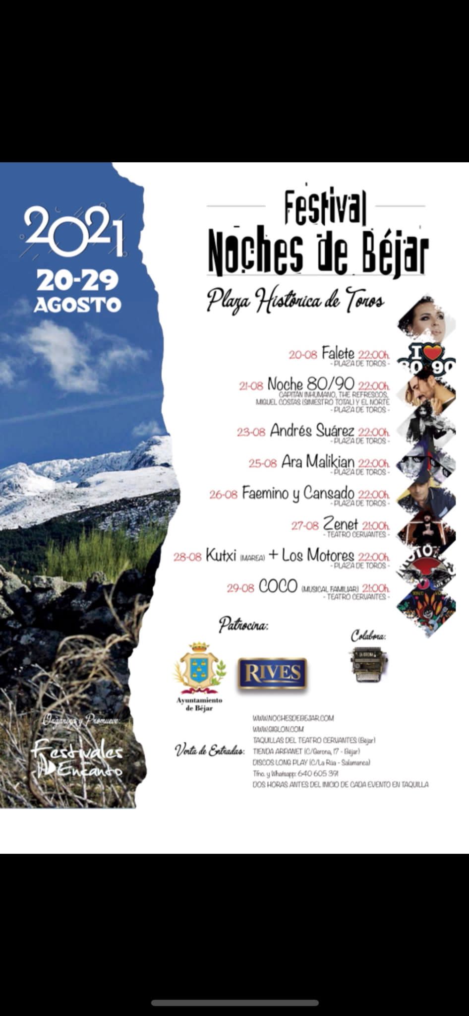 Festivales con encanto Comunicaciones Calero